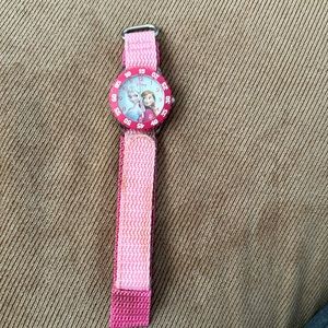 Frozen Elsa and Anna watch adjustable strap pink